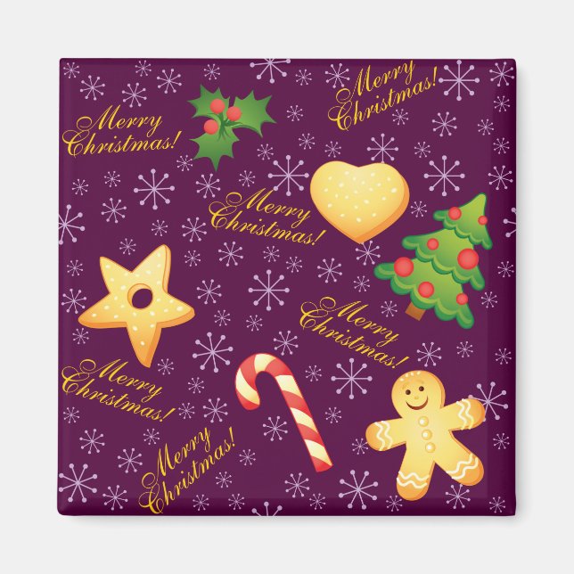 Frohe Weihnachts Magnet (Vorne)