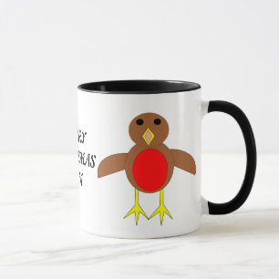 Frohe Weihnachts-Mama Custom Robin Tasse
