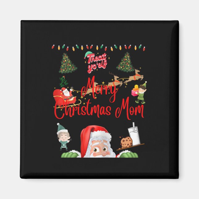 Frohe Weihnachts-Mama Magnet (Vorne)