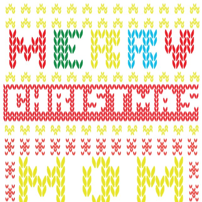 Frohe Weihnachts-Mama Ugly Christmas Design T-Shirt (Von Creator hochgeladen)