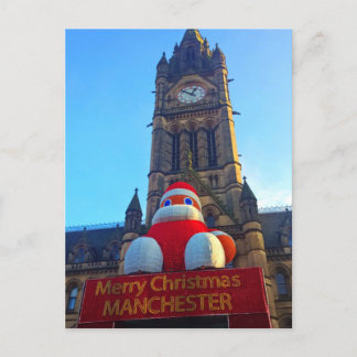 Frohe Weihnachts-Manchester Postcard Postkarte