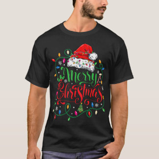 Frohe Weihnachts-Matching Weihnachtsmannmütze Ligh T-Shirt