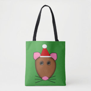 Frohe Weihnachts-Maus Tote-Tasche