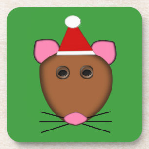 Frohe Weihnachts-Maus-Untersetzer Untersetzer
