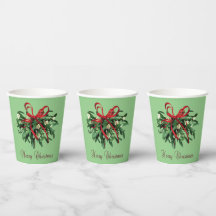 Frohe Weihnachts-Mistletoe Paper Cup