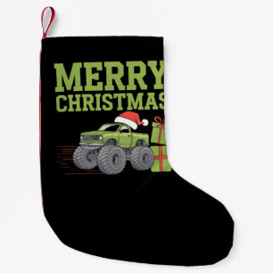 Frohe Weihnachts Monster Truck Kleinkind Boys Xmas Kleiner Weihnachtsstrumpf