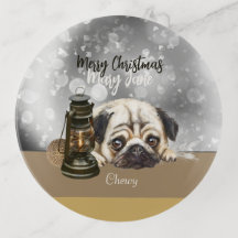 Frohe Weihnachts-Mops Liebhaber graubraunen indivi