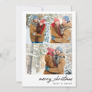 Frohe Weihnachts Multi Foto Card Feiertagskarte