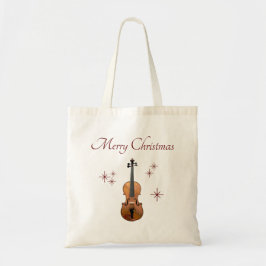 Frohe Weihnachts Musical Snowflakes Violine Tragetasche
