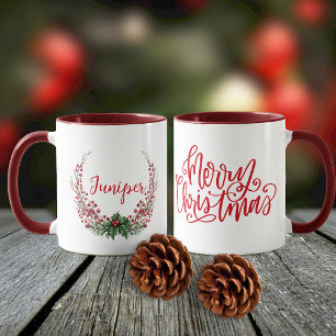 Frohe Weihnachts-Name Tasse