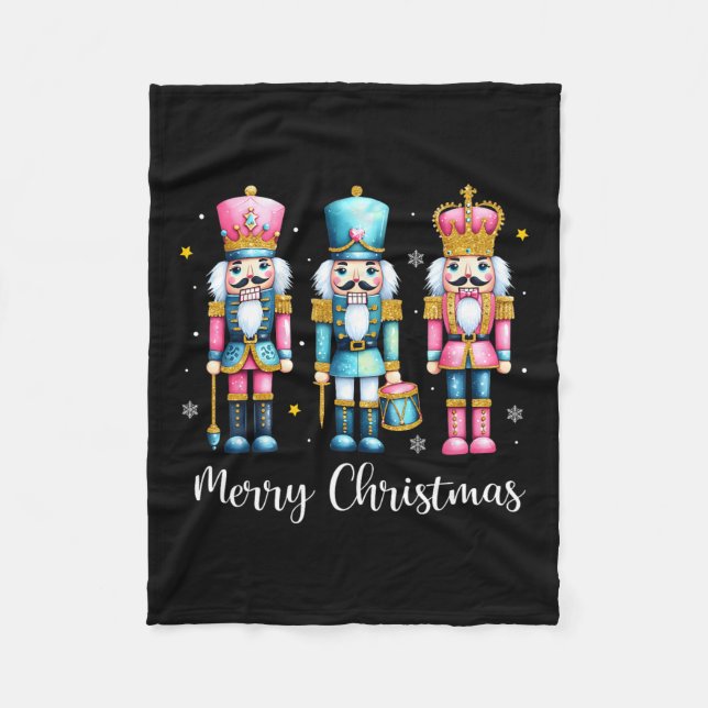 Frohe Weihnachts Nutcracker Ballett Weihnachten We Fleecedecke (Vorderseite)