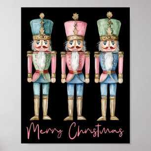Frohe Weihnachts Nutcracker Ballett Weihnachten We Poster