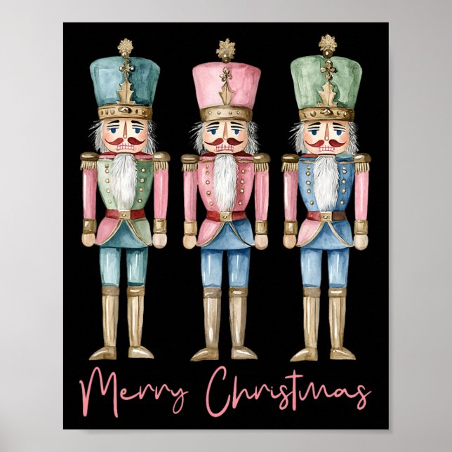 Frohe Weihnachts Nutcracker Ballett Weihnachten We Poster (Vorne)