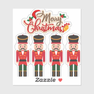 Frohe Weihnachts Nutcracker Festtagsfest T-Shirt Aufkleber
