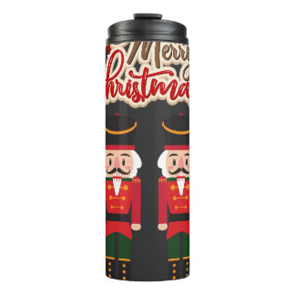 Frohe Weihnachts Nutcracker Festtagsfest T-Shirt Thermosbecher