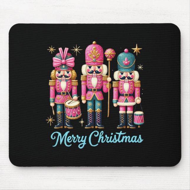 Frohe Weihnachts Nutcracker Freunde Familie Matchi Mousepad (Vorne)
