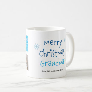 Frohe Weihnachts-Oma 2 Foto Custom Tasse