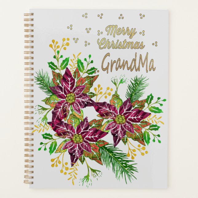 Frohe Weihnachts-Oma-Planer: Planer (Vorderseite)