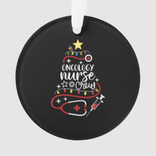 Frohe Weihnachts Onkologe Pflege Onkologie Nurse Ornament