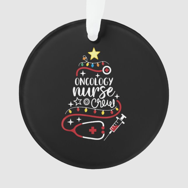Frohe Weihnachts Onkologe Pflege Onkologie Nurse Ornament (Vorderseite)