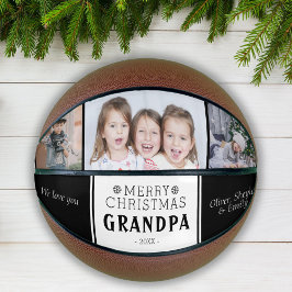 Frohe Weihnachts Opa 3 FotoCollage Basketball