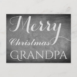 Frohe Weihnachts-Opa-Halbpension Typografie Feiertagspostkarte