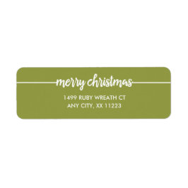 Frohe Weihnachts-Overlay-Rücksendeadresse, jede Fa