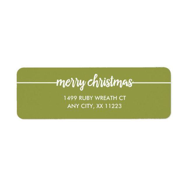 Frohe Weihnachts-Overlay-Rücksendeadresse, jede Fa (Vorne)