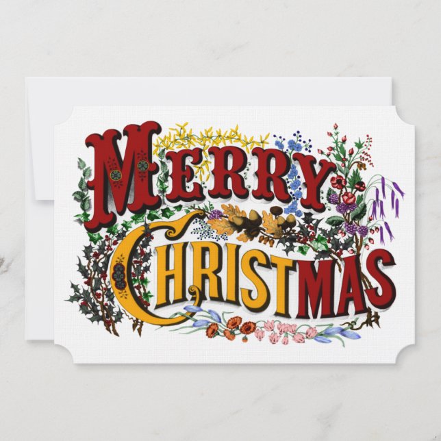 Frohe Weihnachts-Party Einladung (Vorderseite)