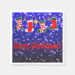 Frohe Weihnachts-Party Papier Napkins Serviette