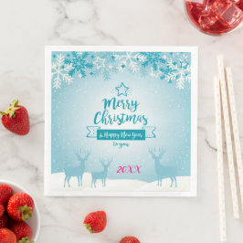 Frohe Weihnachts-Party Serviette