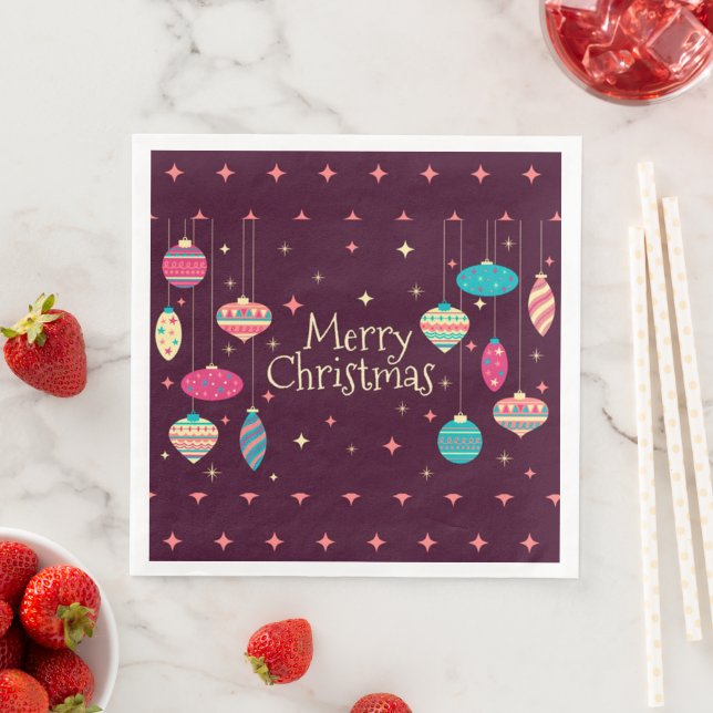 Frohe Weihnachts-Party Serviette (Beispiel)