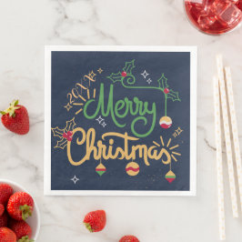 Frohe Weihnachts-Party Serviette