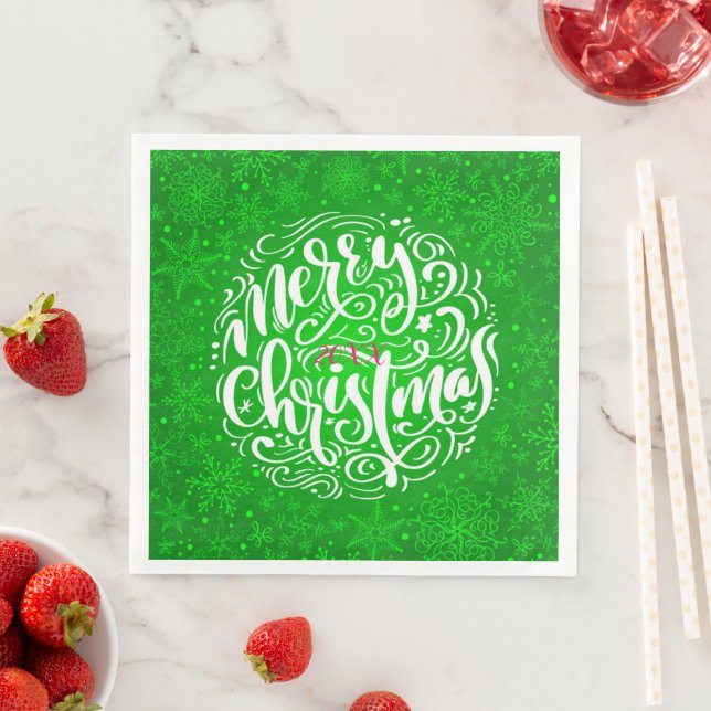 Frohe Weihnachts-Party Serviette (Beispiel)