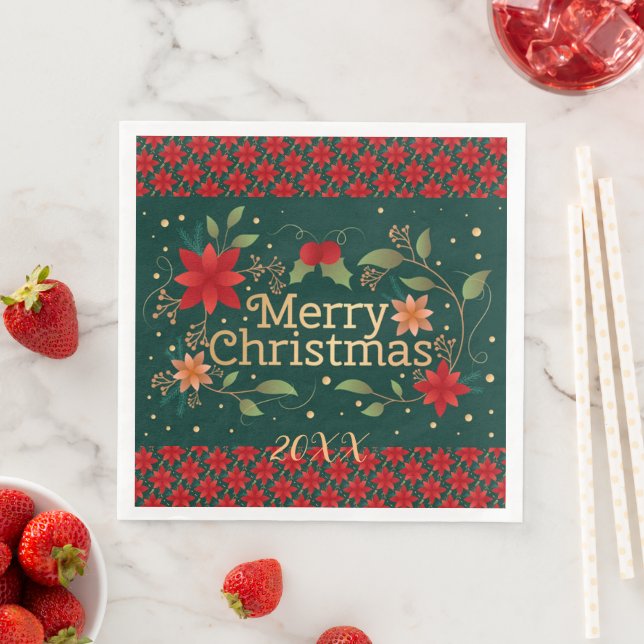 Frohe Weihnachts-Party Serviette (Beispiel)