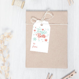 Frohe Weihnachts Pastel Jingle Bells Weihnachten Geschenkanhänger