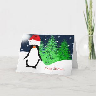 Frohe Weihnachts-Penguin Feiertagskarte