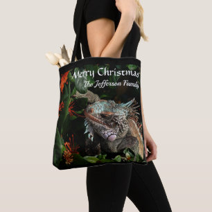 Frohe Weihnachts Pet Iguana Tropical personalize 