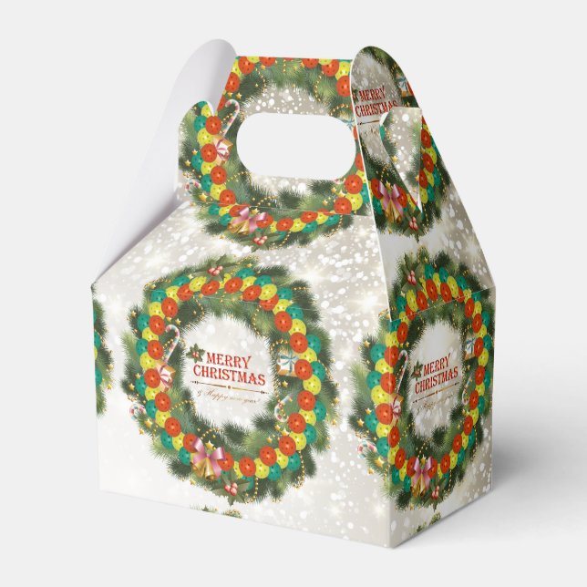 Frohe Weihnachts-Pickleball 1 Geschenkschachtel (Vorderseite)