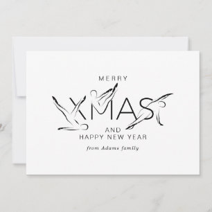 Frohe Weihnachts Pilates Lehrer Geschenk Tags Bump Einladung