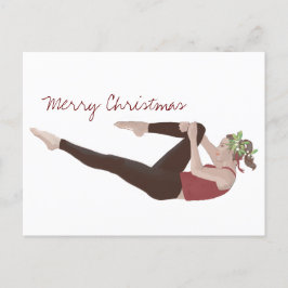 Frohe Weihnachts Pilates Postcard Postkarte