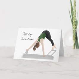 Frohe Weihnachts Pilates Reformer Card Feiertagskarte