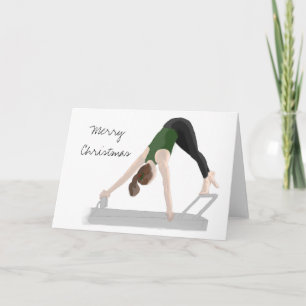 Frohe Weihnachts Pilates Reformer Card Feiertagskarte