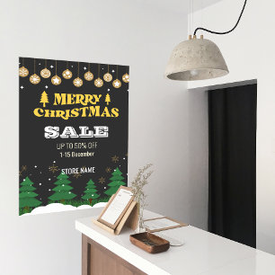 Frohe Weihnachts-Pine Tree Business-Werbung Poster