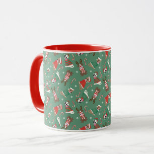 Frohe Weihnachts Pit Bull Hunde Tasse