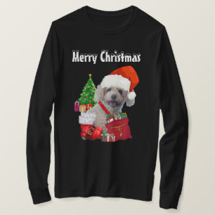 Frohe Weihnachts Poodle Long Sleeve T-Shirt