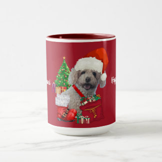 Frohe Weihnachts Poodle Red Coffee Tasse