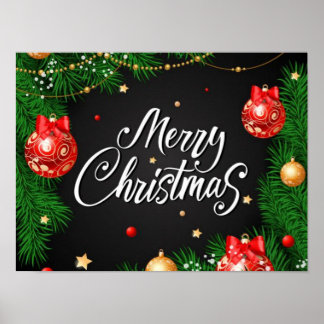 Frohe Weihnachts-Poster-Papier Poster