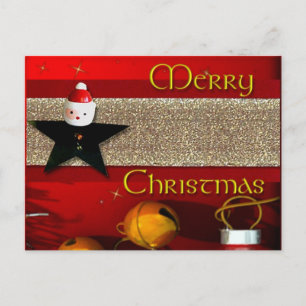 Frohe Weihnachts-Postkarte Feiertagspostkarte