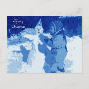 Frohe Weihnachts-Postkarte Feiertagspostkarte